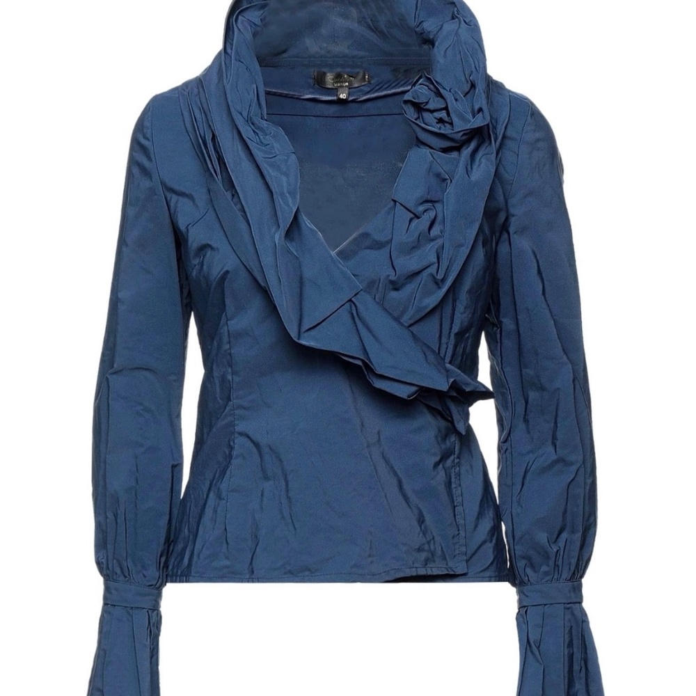 Brand new woman Navy Blue blouse, Eureka by Babylon,  Italian size 40, NWT
